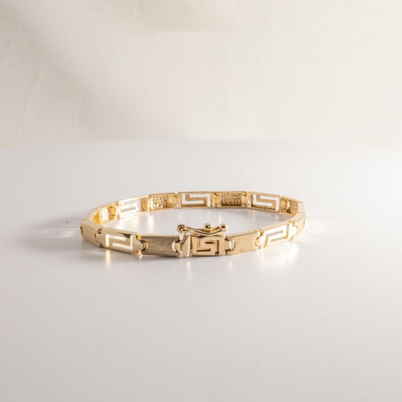 Gold Greek Key Children's Bracelet